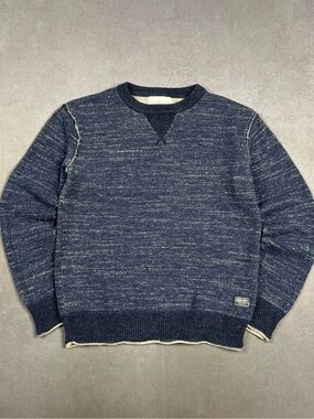 Denim & Supply Ralph Lauren Navy Heather Marled Crewneck Sweater